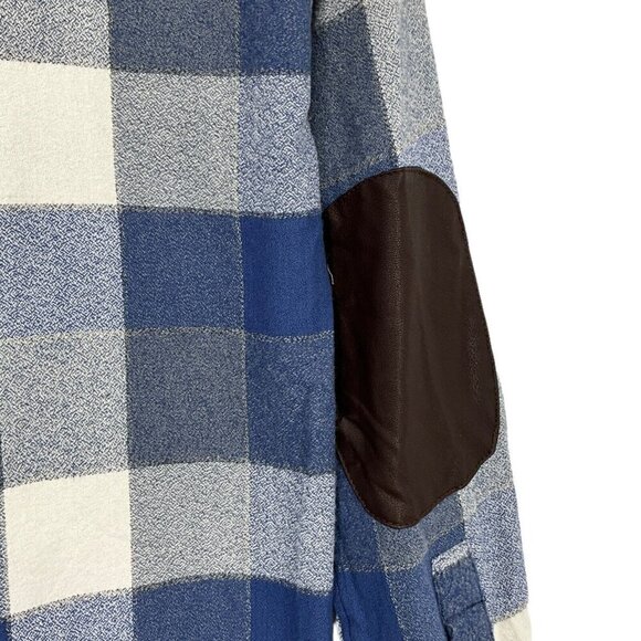 Maroon Bells Mens Campfire Shirt Size S Glacier Blue Check Long Sleeve Outdoor - Picture 3 of 12